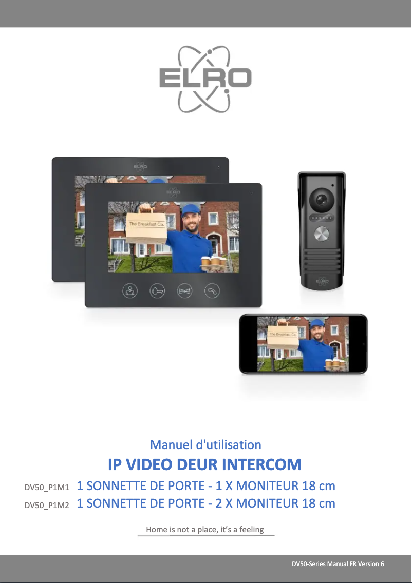 Page 1 de la notice Manuel utilisateur Elro DV50-P1M1