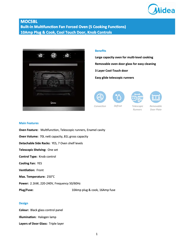 Image de la première page du manuel de l'appareil MOC5BL