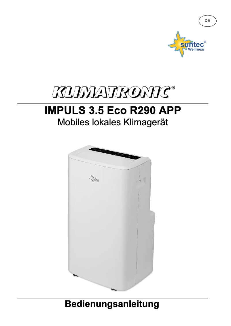 Image de la première page du manuel de l'appareil Impuls 3.5 Eco R290 App