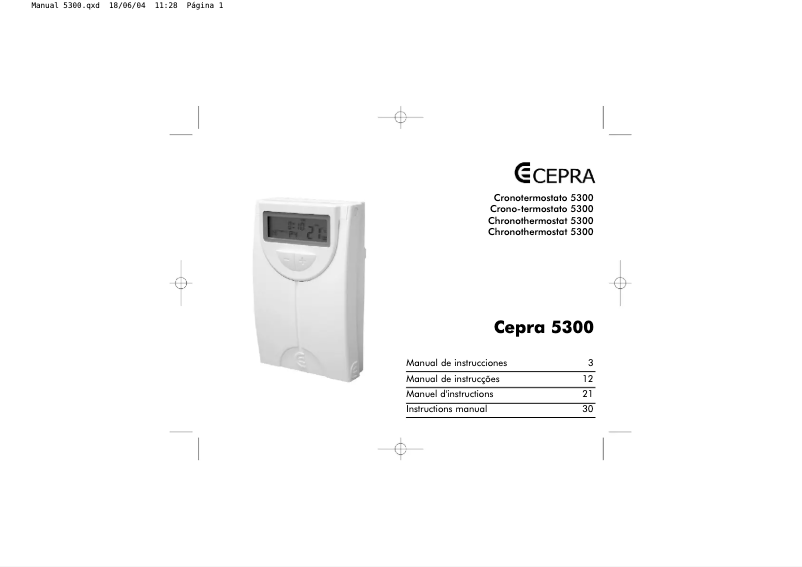 Página 1 del manual Manual de usuario Cepra 5300