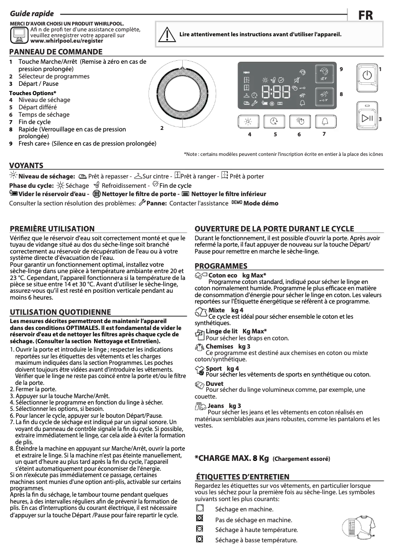 Image de la première page du manuel de l'appareil FT M11 81 FR