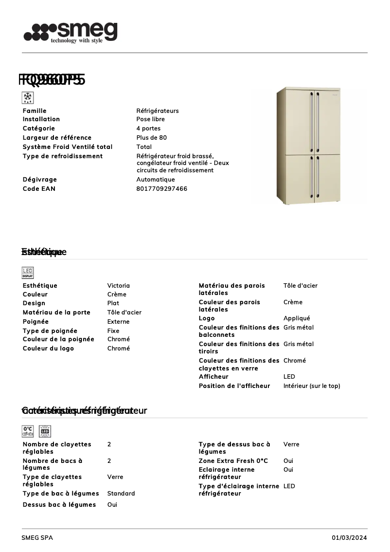 Image de la première page du manuel de l'appareil FQ960P5