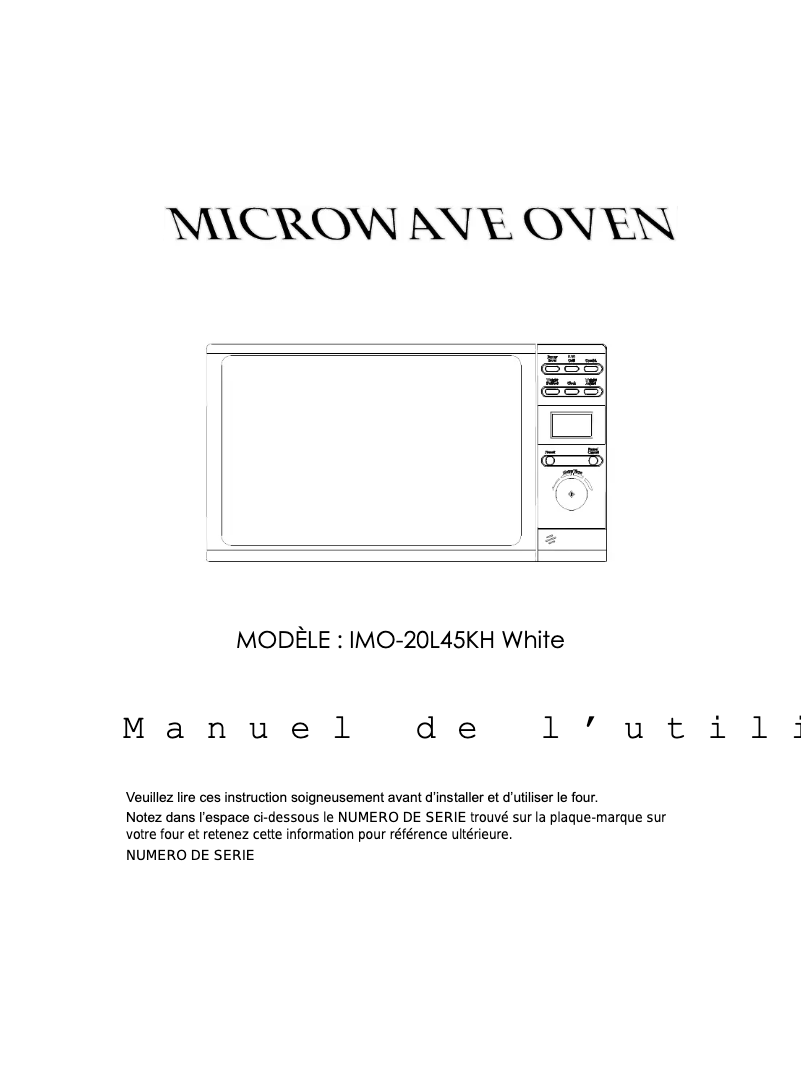 Página 1 del manual Manual de usuario Ices IMO 20L45KH