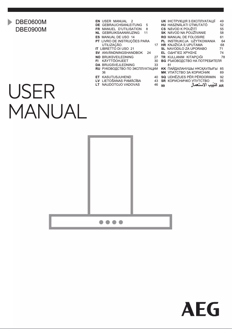 Imagen de la primera página del manual del dispositivo DBE0900M