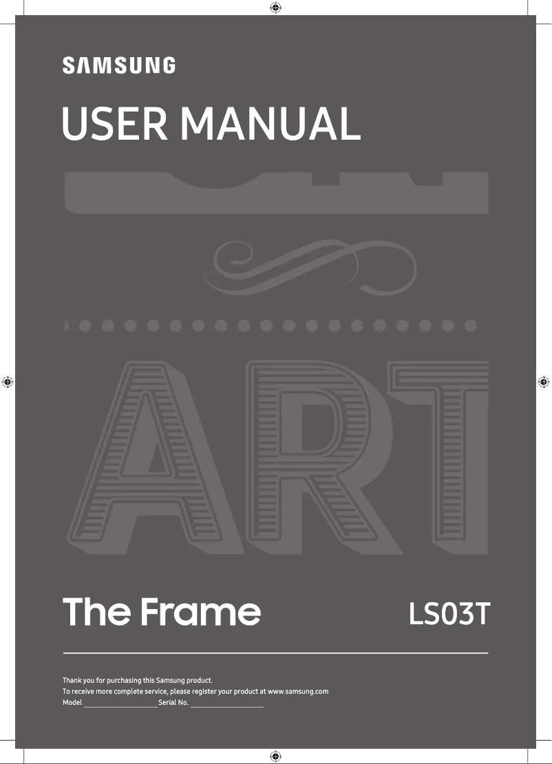 Page n°1 - Manuel utilisateur Samsung 65LS03T
