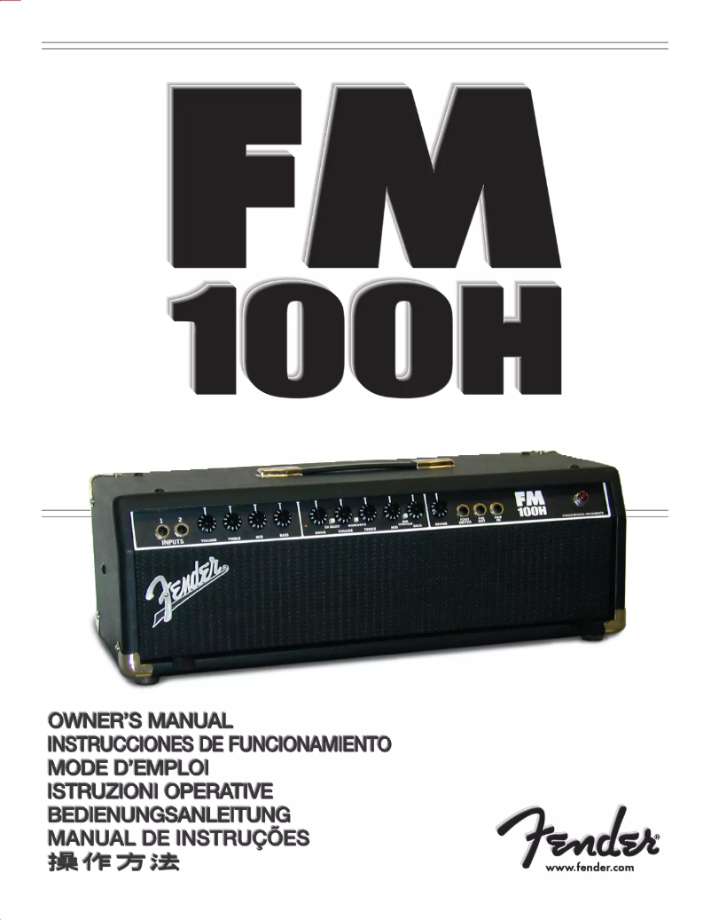 Page n°1 - Manuel utilisateur Fender FM 100H