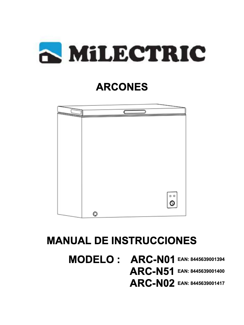 Page 1 de la notice Manuel utilisateur Milectric ARC-N51