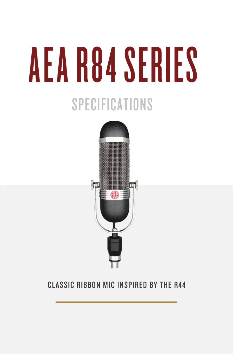 Image de la première page du manuel de l'appareil R84