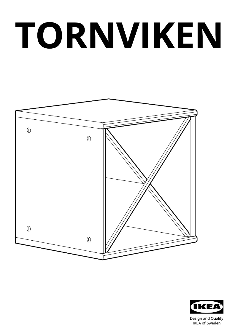 Image de la première page du manuel de l'appareil TORNVIKEN 603.590.05