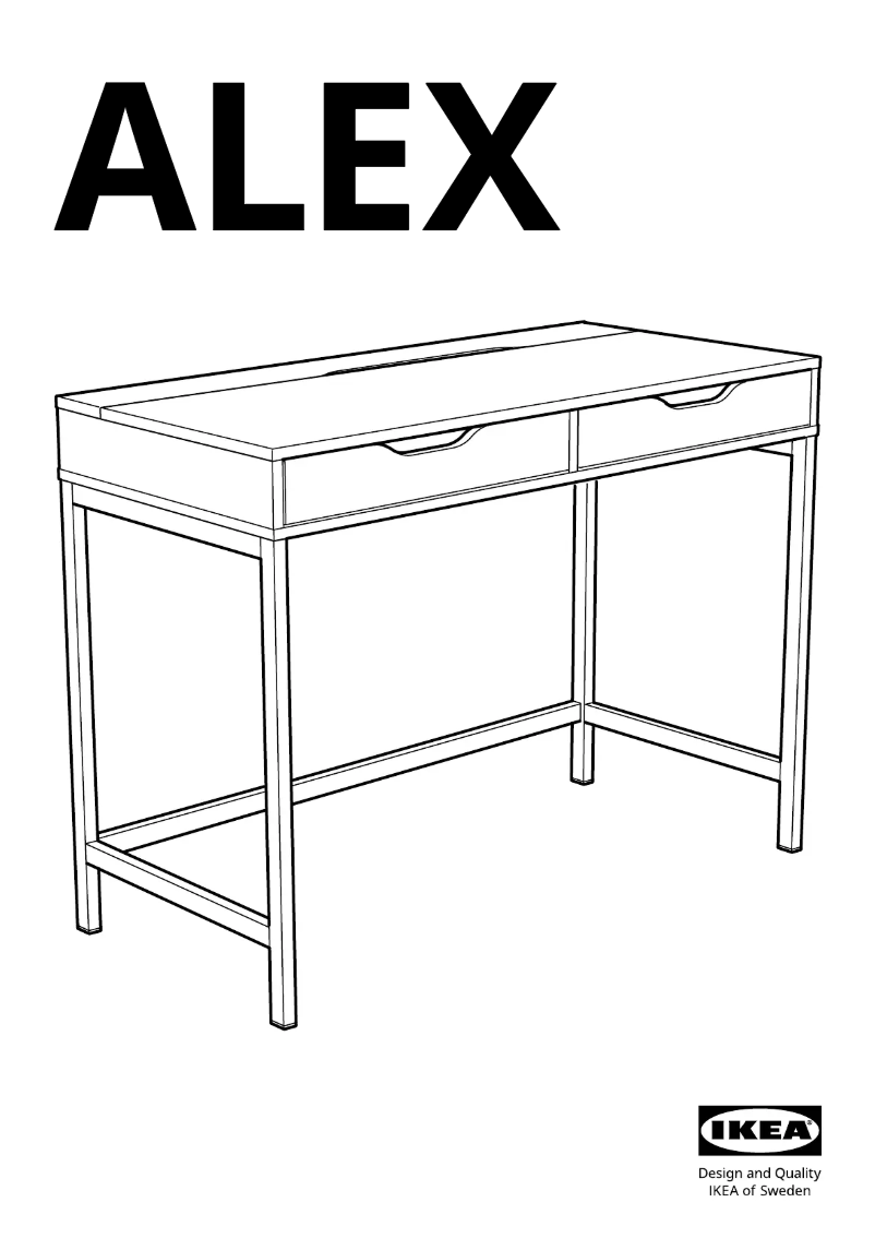 Page 1 de la notice Manuel utilisateur Ikea ALEX 204.838.08