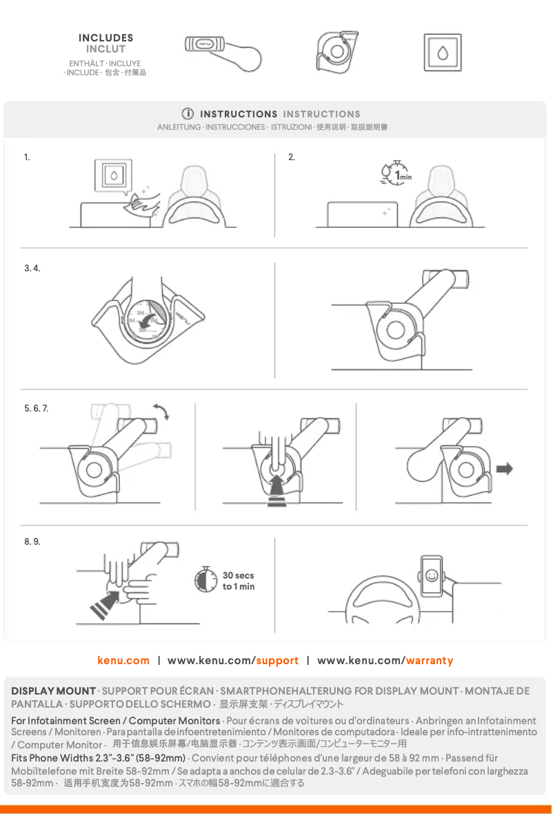 Page n°1 - Manuel utilisateur Kenu Airvue Pro