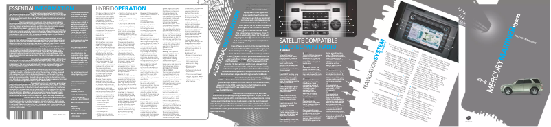 Image de la première page du manuel de l'appareil Mariner Hybrid (2009)