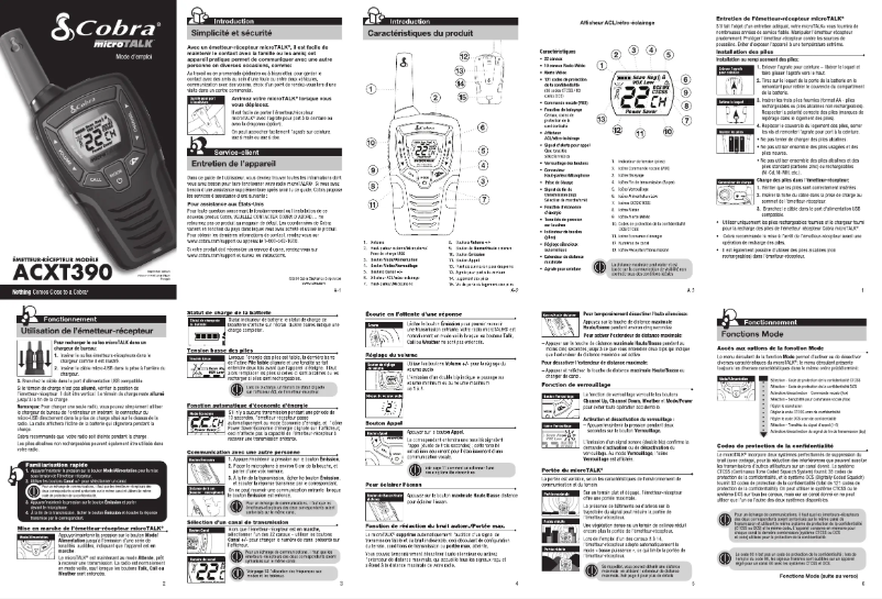 Image de la première page du manuel de l'appareil ACXT345