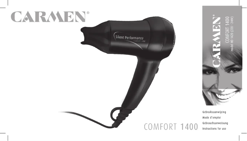 Image de la première page du manuel de l'appareil HD1420