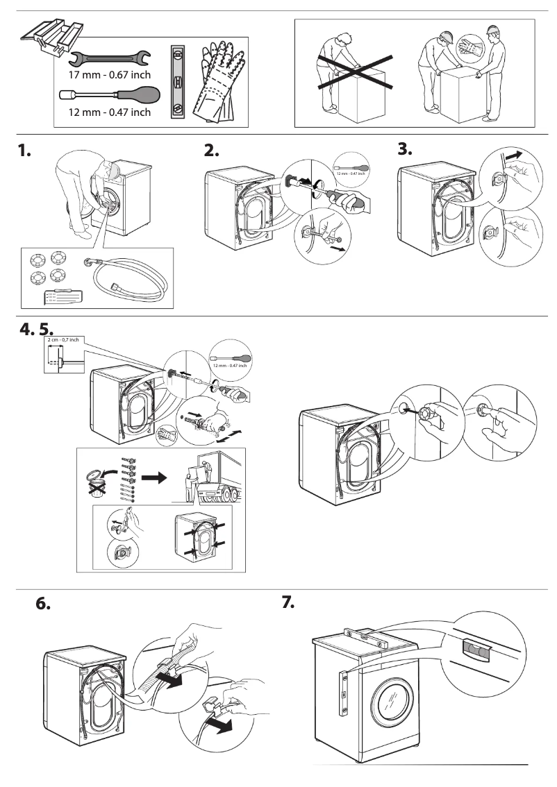Página 1 del manual Instrucciones de seguridad Whirlpool W7 99 SILENCE BE