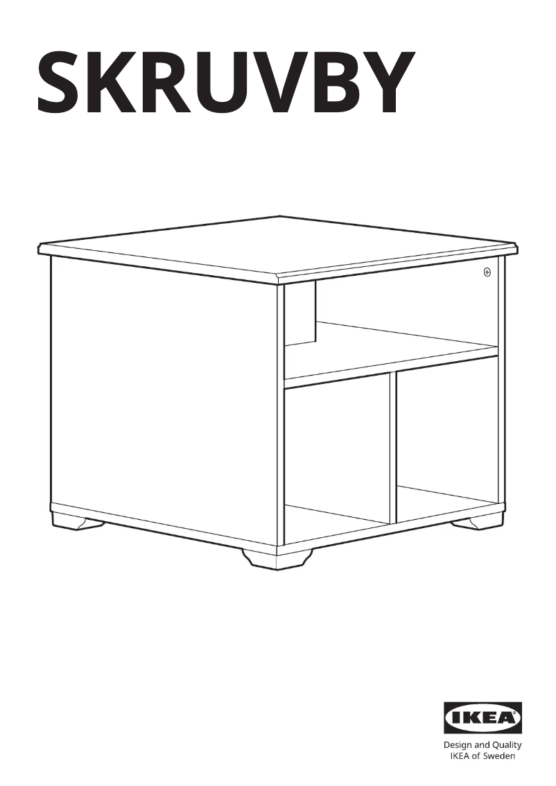 Image de la première page du manuel de l'appareil SKRUVBY 605.551.86