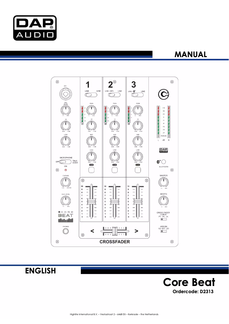 Página 1 del manual Manual de usuario DAP-Audio CORE Beat