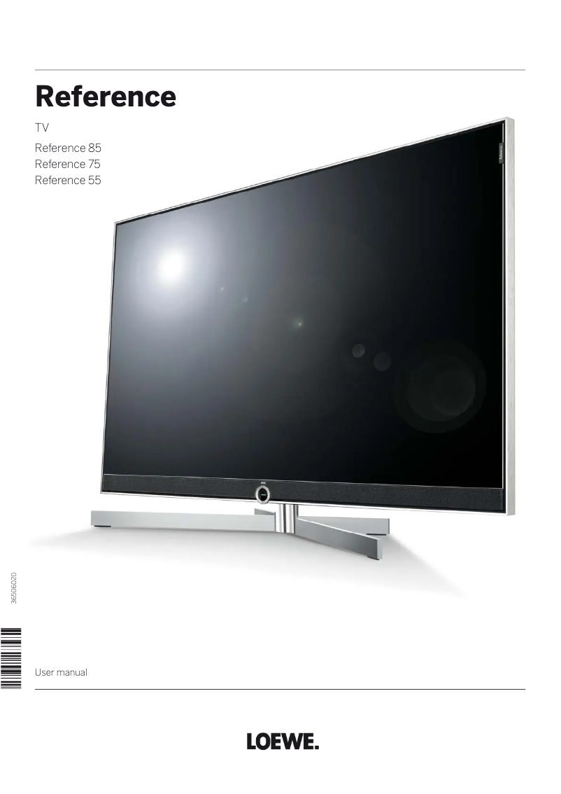 Page 1 de la notice Manuel utilisateur Loewe Reference 55