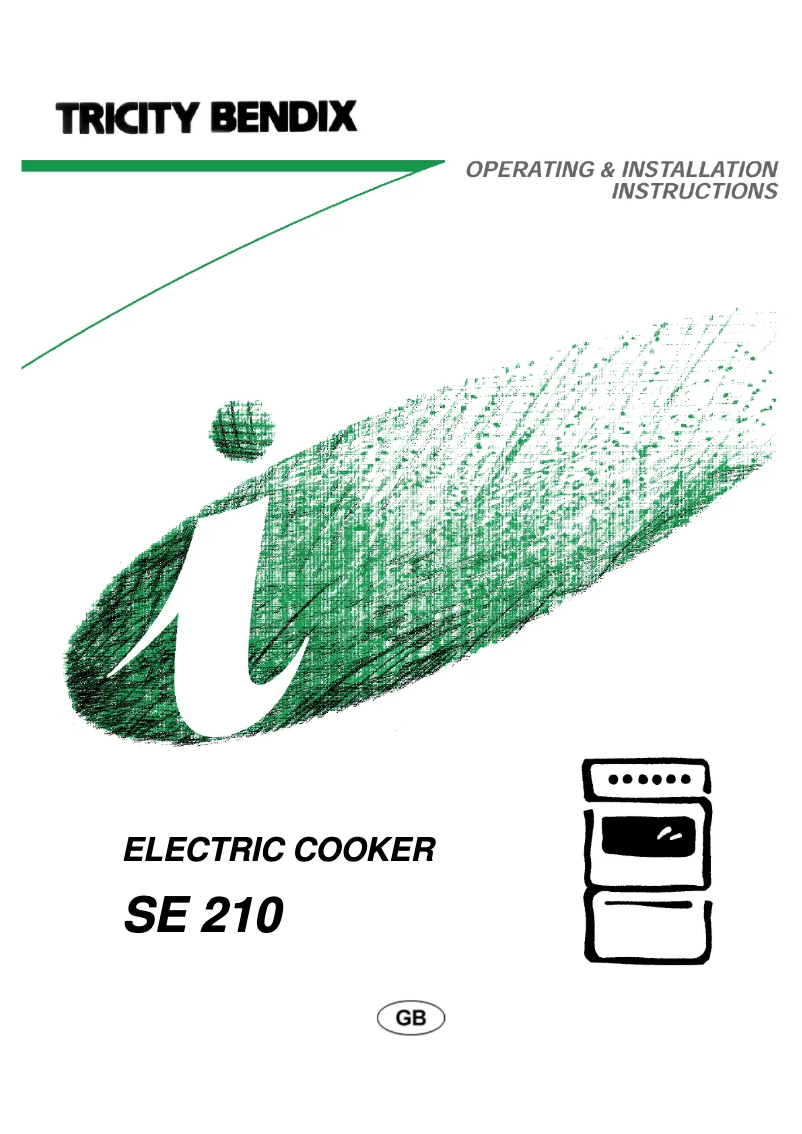 Page 1 de la notice Manuel utilisateur Tricity Bendix SE210W