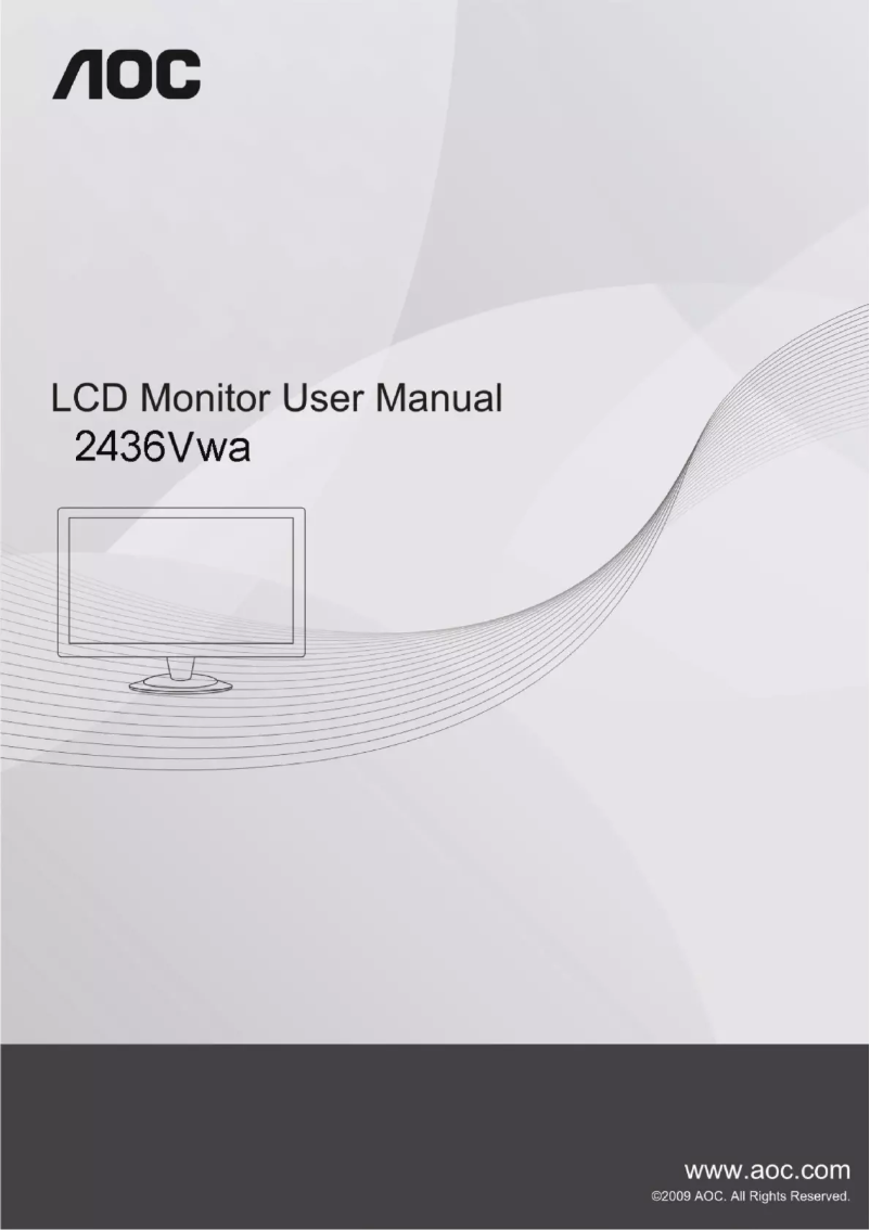 Page n°1 - Manuel utilisateur AOC 2436VWA