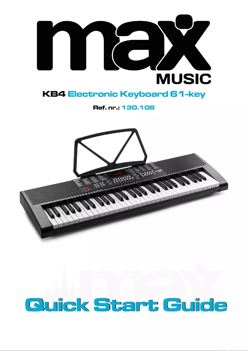 Page 1 de la notice Guide de démarrage rapide MAX KB4