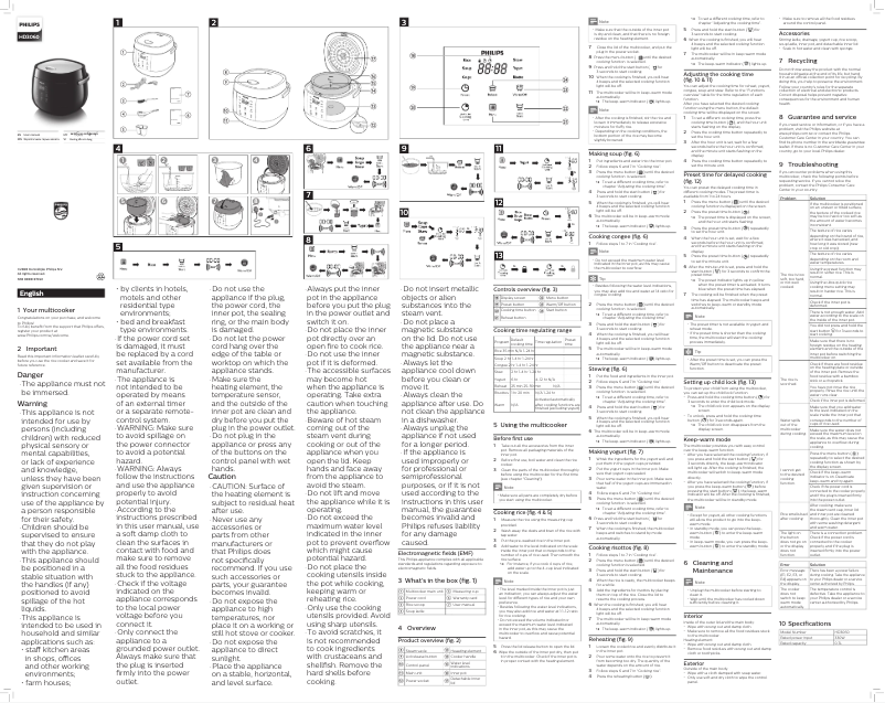 Page n°1 - Manuel utilisateur Philips Avance Collection HD3060