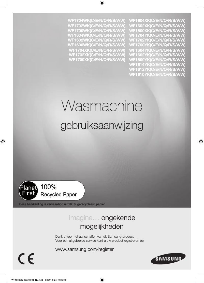 Image de la première page du manuel de l'appareil WF1704WK