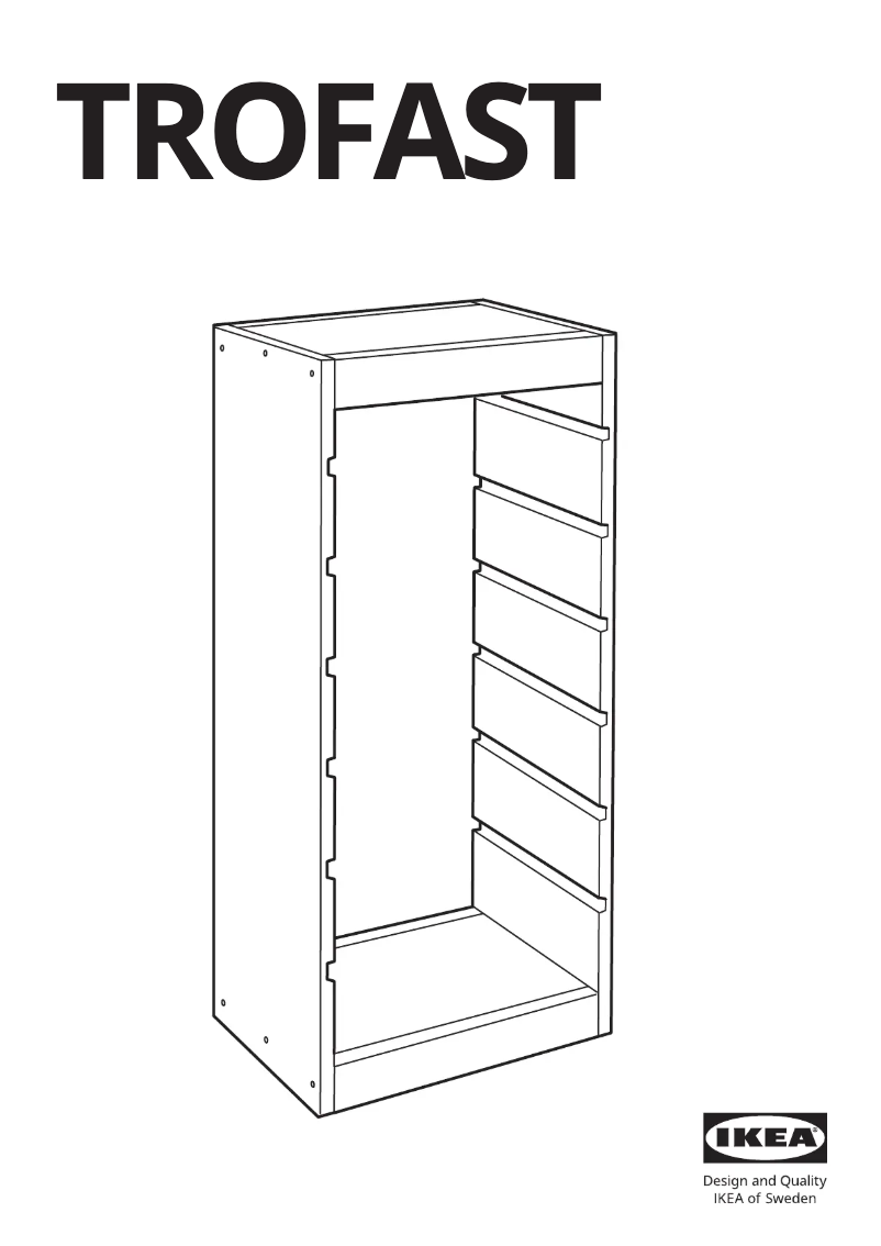 Image de la première page du manuel de l'appareil TROFAST 803.688.34