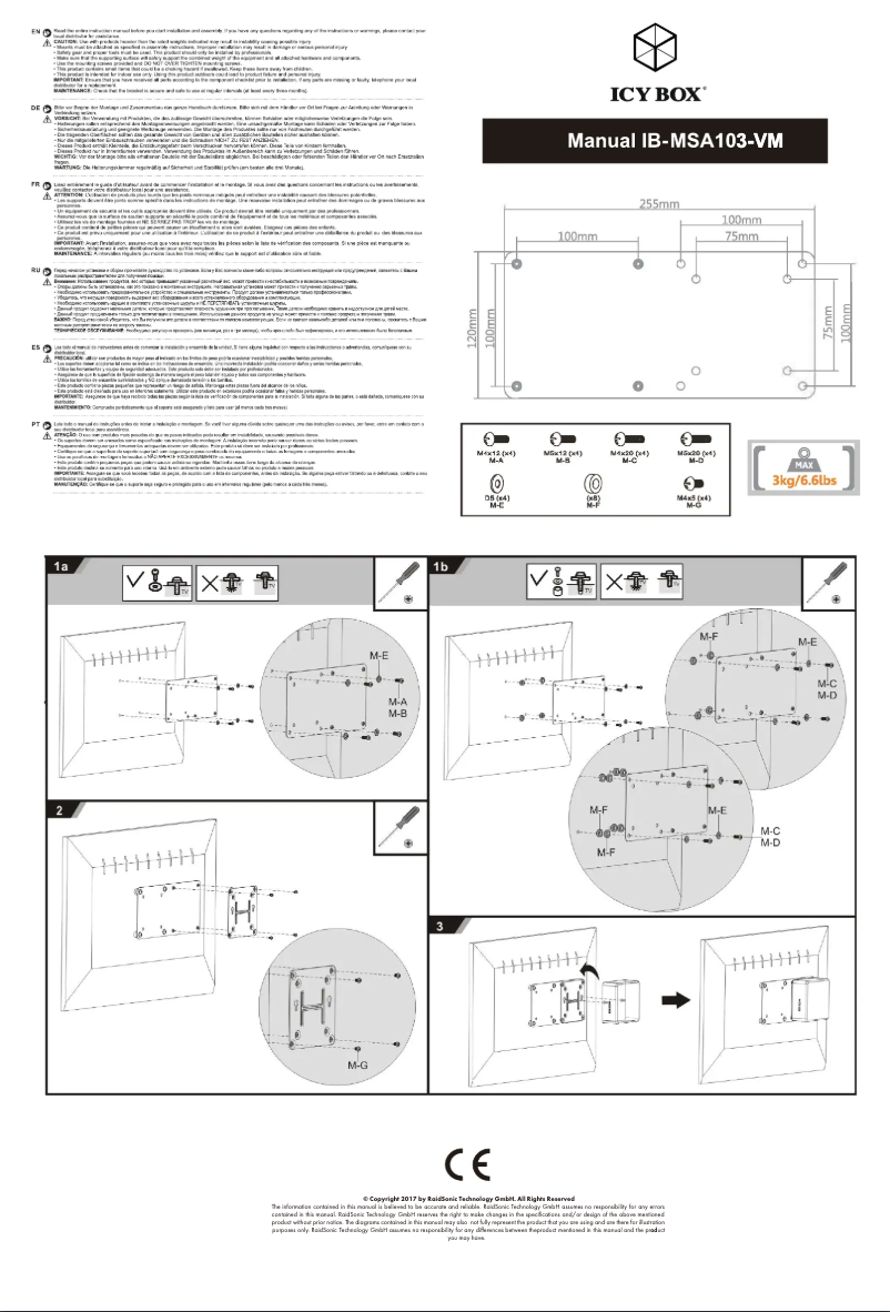 Page n°1 - Mode d'emploi Icy Box IB-MSA103-VM