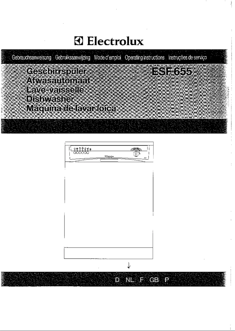Page n°1 - Manuel utilisateur Electrolux ESF 655