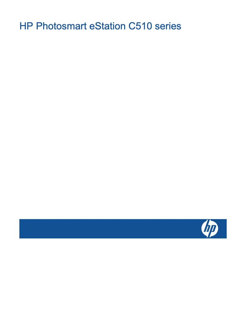 Imagen de la primera página del manual del dispositivo Photosmart eStation C510a