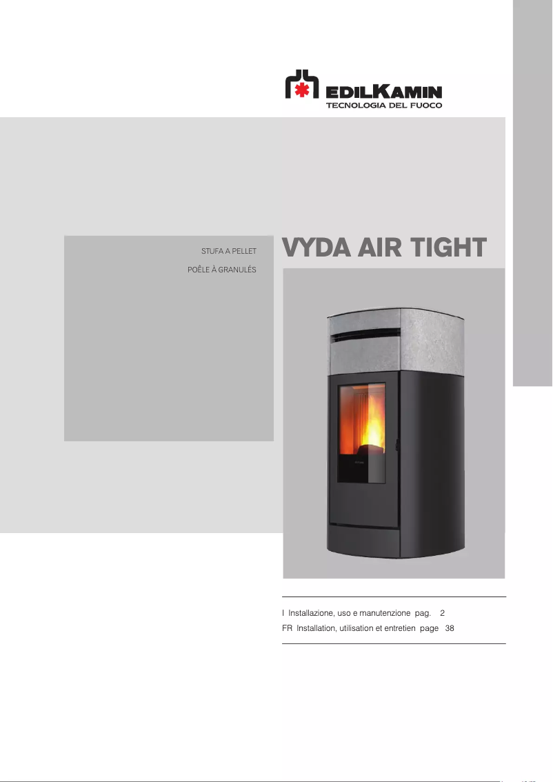 Page n°1 - Manuel utilisateur Edilkamin VYDA Air Tight
