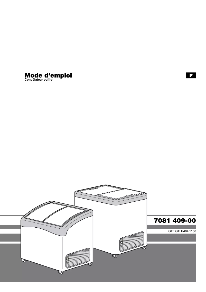 Page 1 de la notice Manuel utilisateur Liebherr GTI 3703