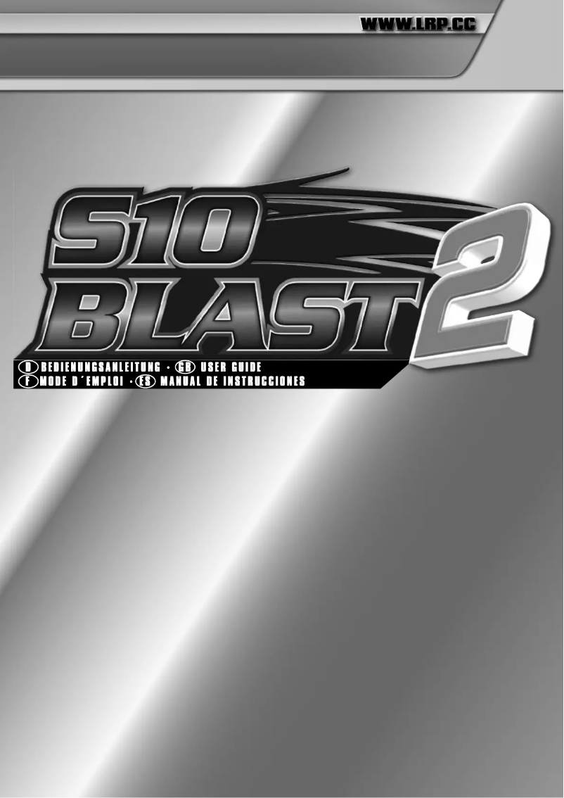 Page 1 de la notice Manuel utilisateur LRP S10 Blast MT 2 Brushless RTR