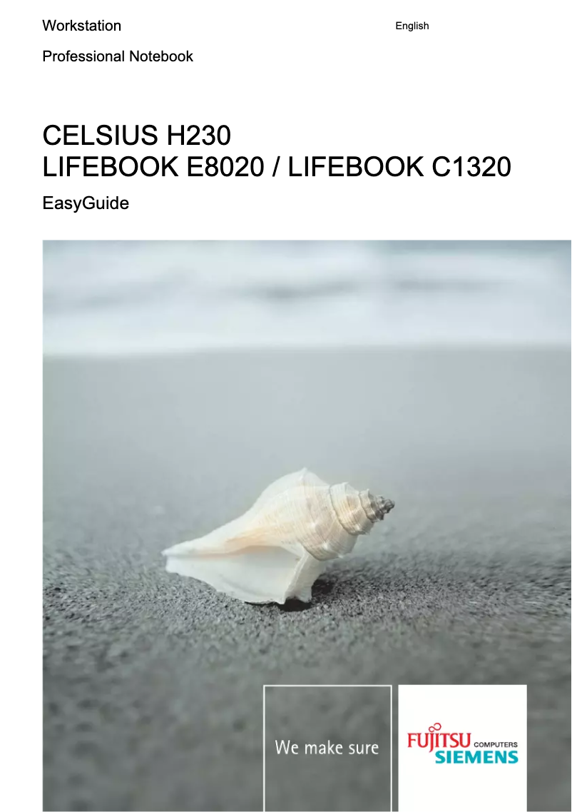 Page 1 de la notice Manuel utilisateur Fujitsu LifeBook C1320