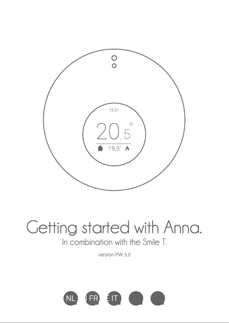 Page 1 de la notice Manuel utilisateur Plugwise Anna