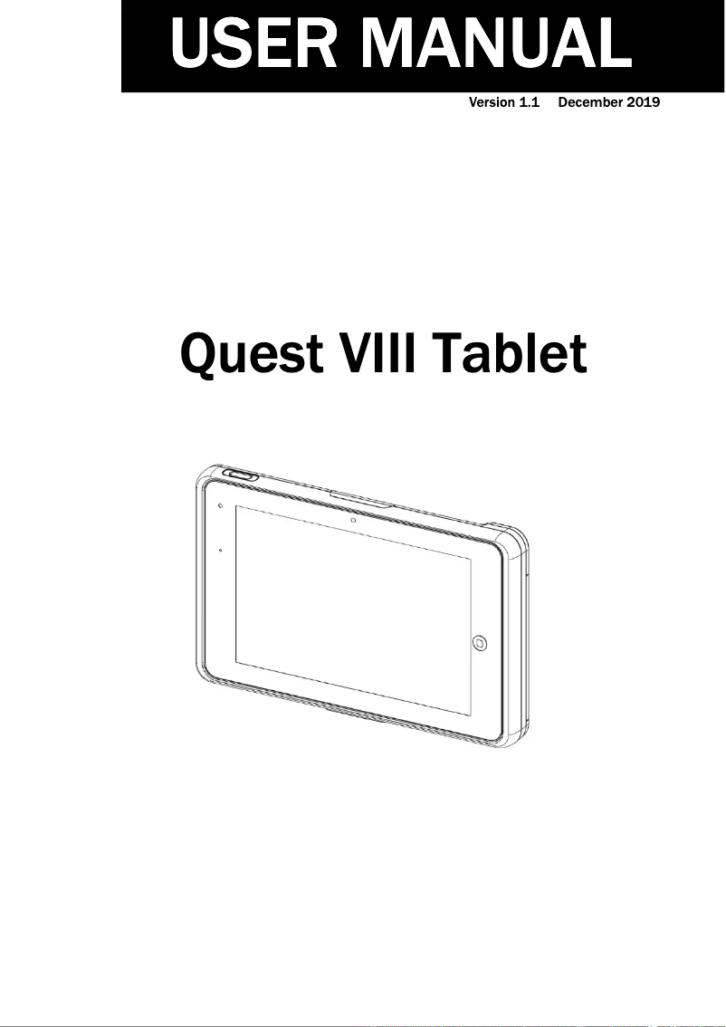 Image de la première page du manuel de l'appareil Quest VIII