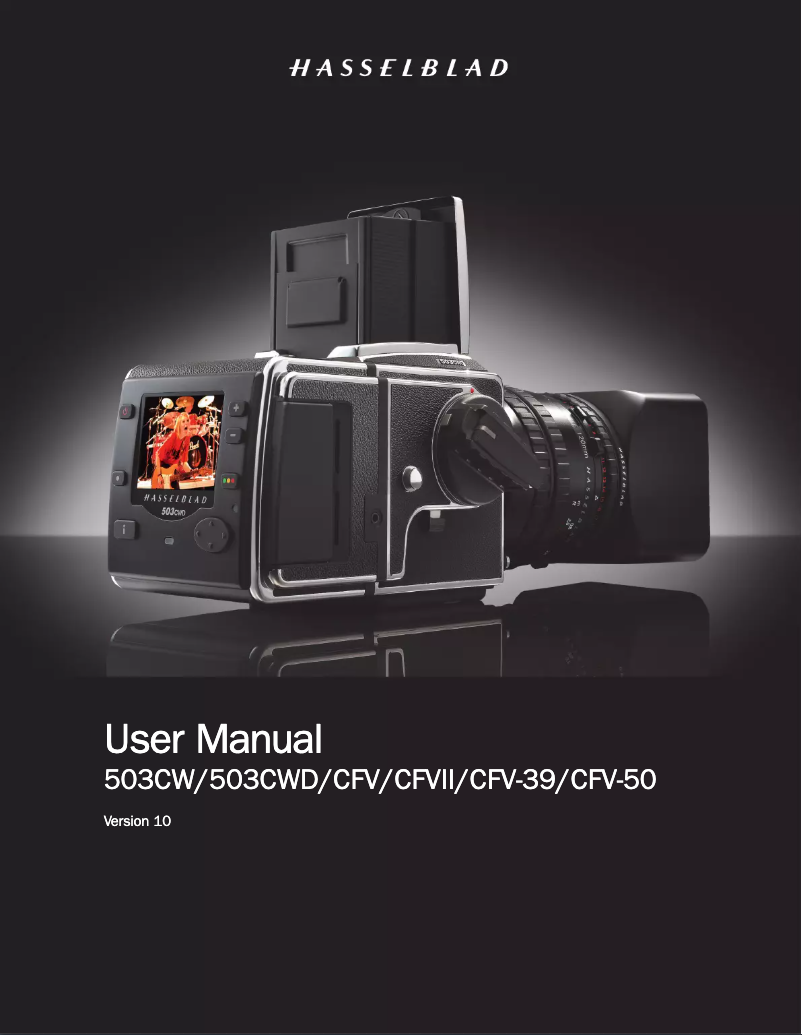 Page n°1 - Manuel utilisateur Hasselblad CFV