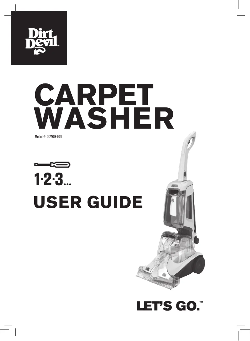 Page 1 de la notice Manuel utilisateur Dirt Devil DDW03-E01