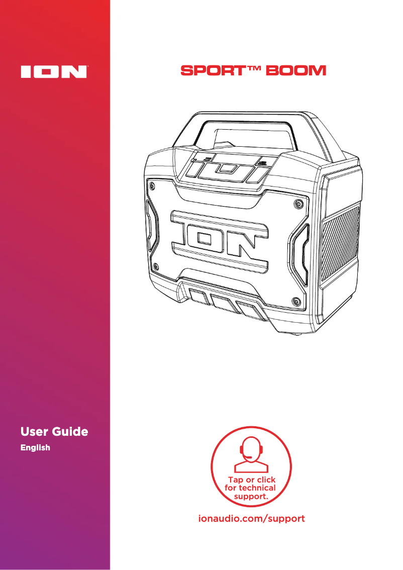 Page n°1 - Manuel utilisateur ION Sport Boom