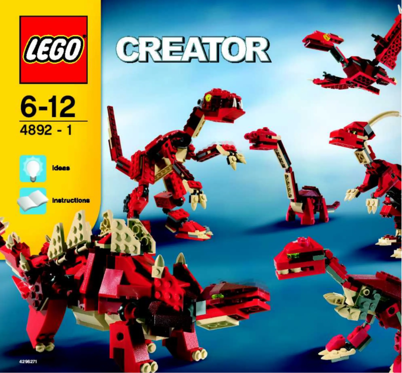 Page 1 de la notice Manuel utilisateur Lego Prehistoric Power