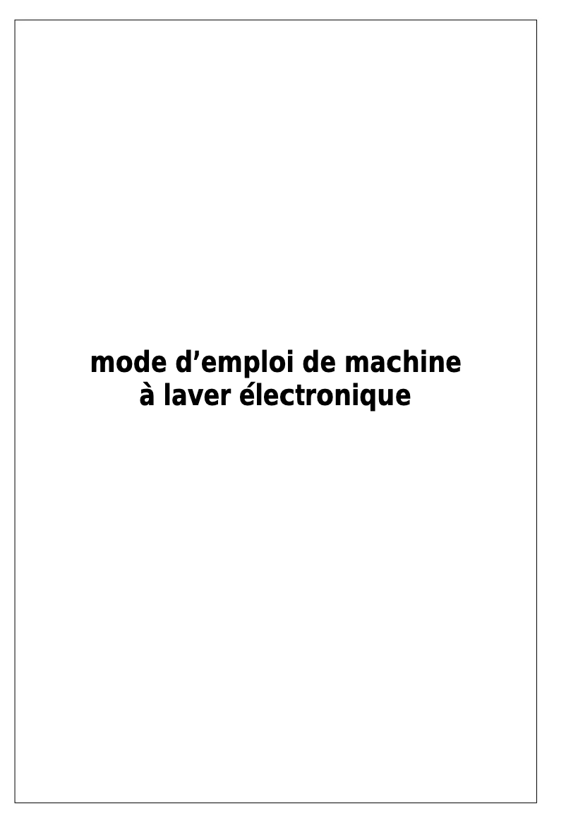 Page n°1 - Manuel utilisateur Bellavita LFT 1209 TJV