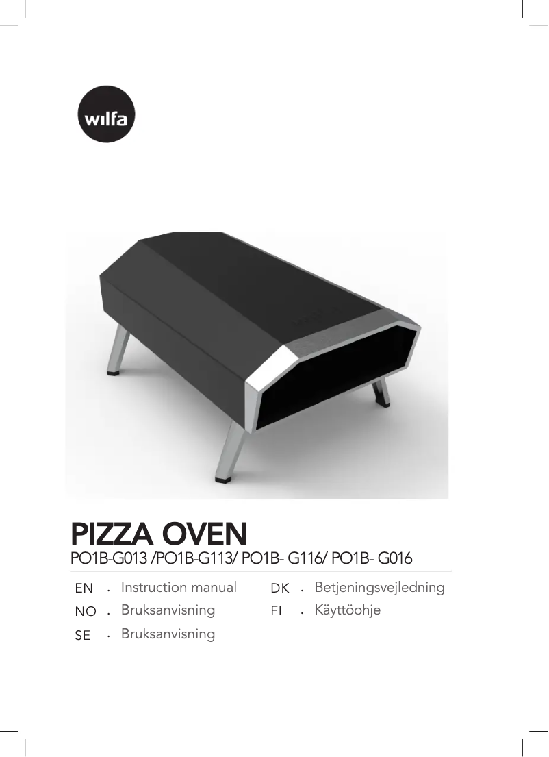 Page 1 de la notice Manuel utilisateur Wilfa PO1B-G013