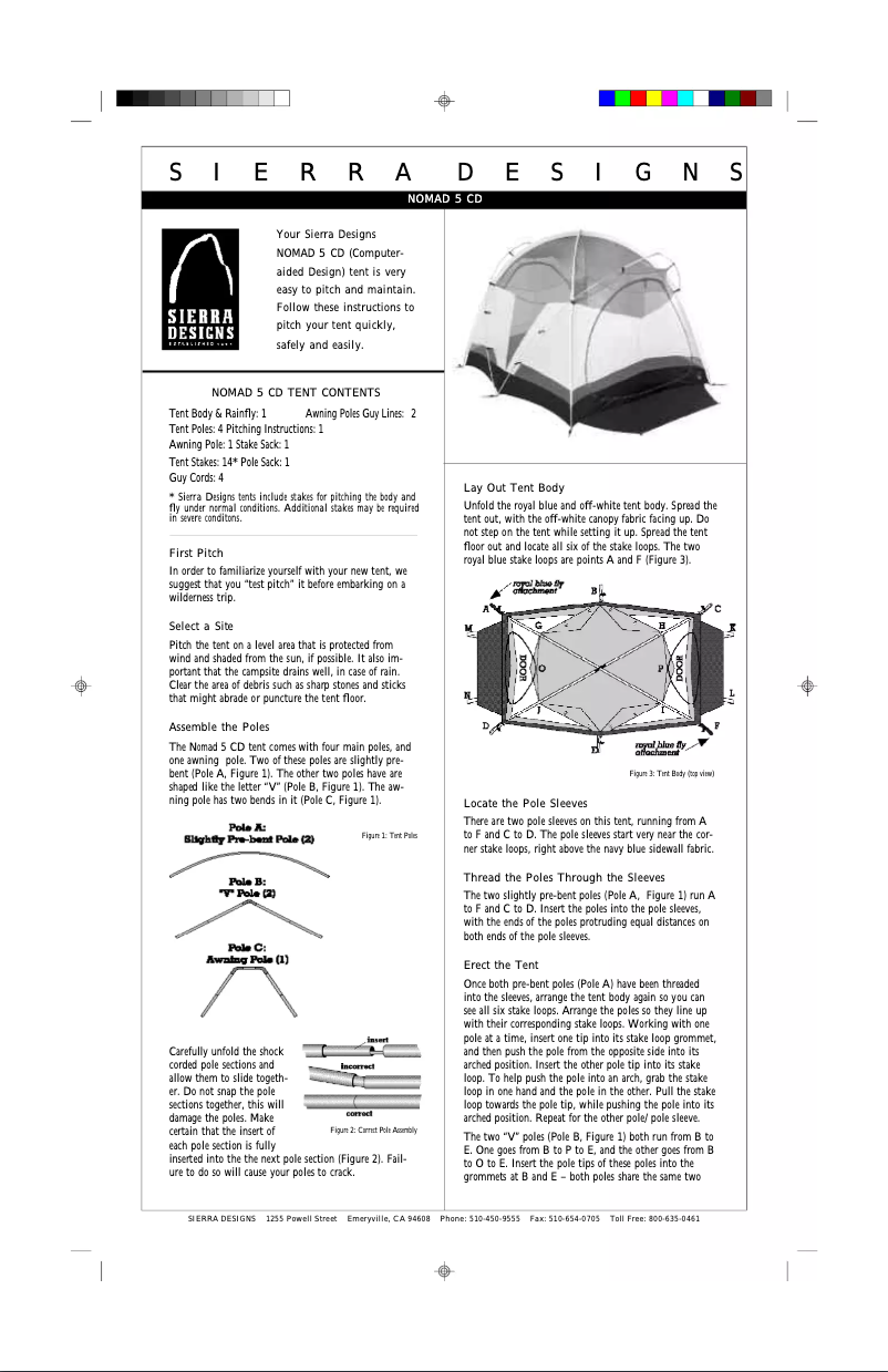 Página 1 del manual Manual de usuario Sierra Designs Nomad 5 CD