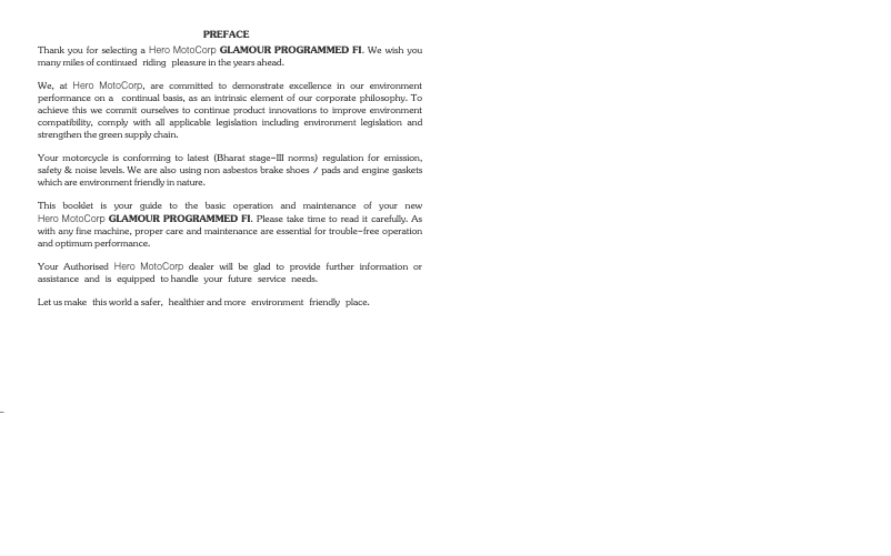 Página 1 del manual Manual de usuario Hero Glamour FI (2016)