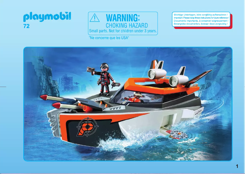 Page n°1 - Manuel utilisateur Playmobil 70002