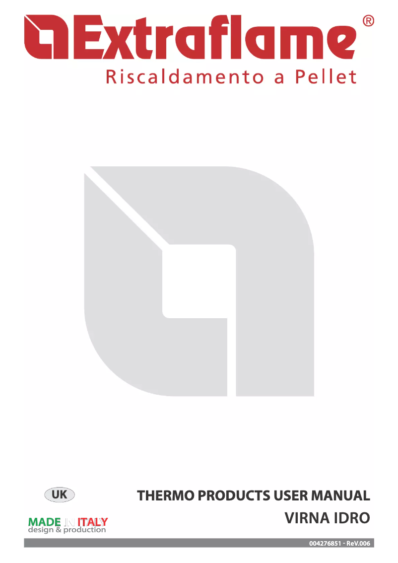 Page n°1 - Manuel utilisateur La Nordica Virna Idro
