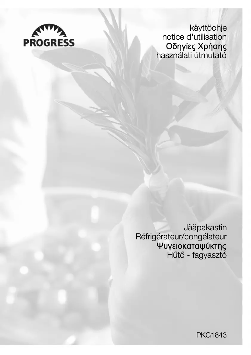 Image de la première page du manuel de l'appareil PKG1843