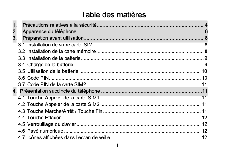 Page 1 de la notice Manuel utilisateur ITTM miniDual