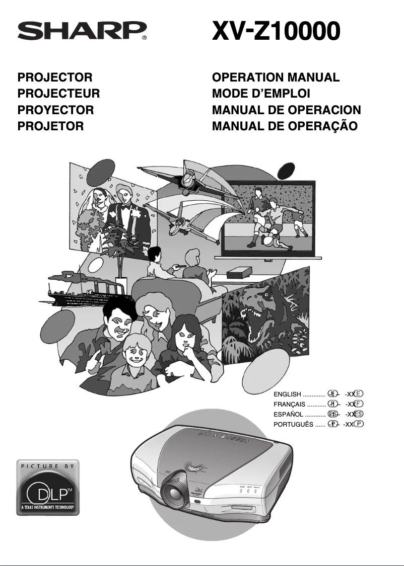 Page 1 de la notice Manuel utilisateur Sharp XV-Z10000